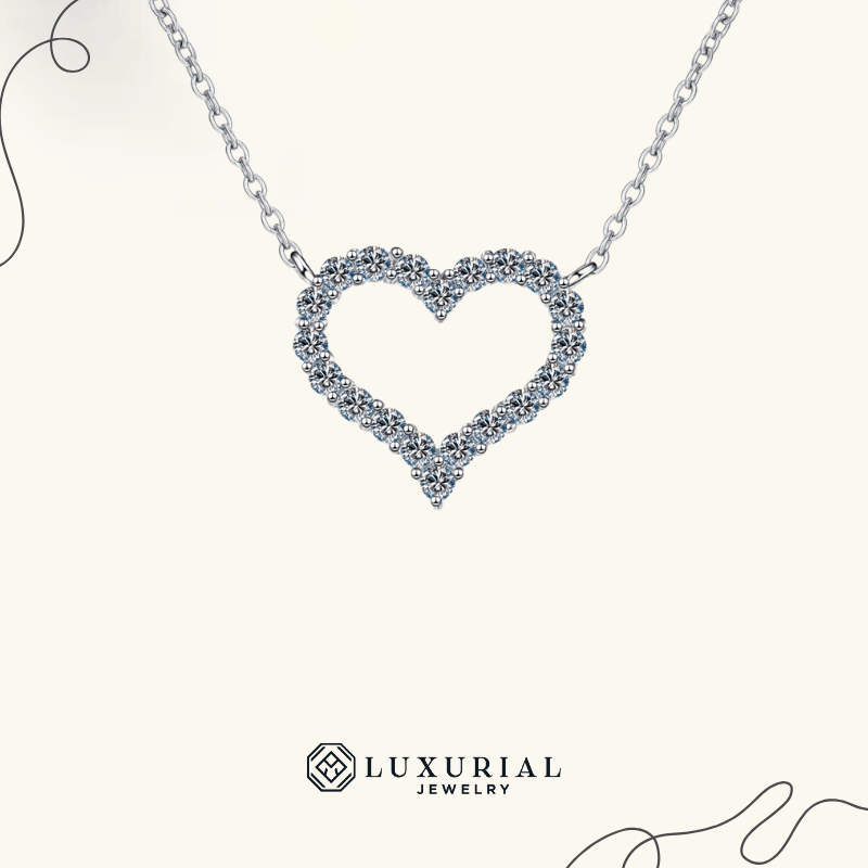 Heart Moissanite Necklace
