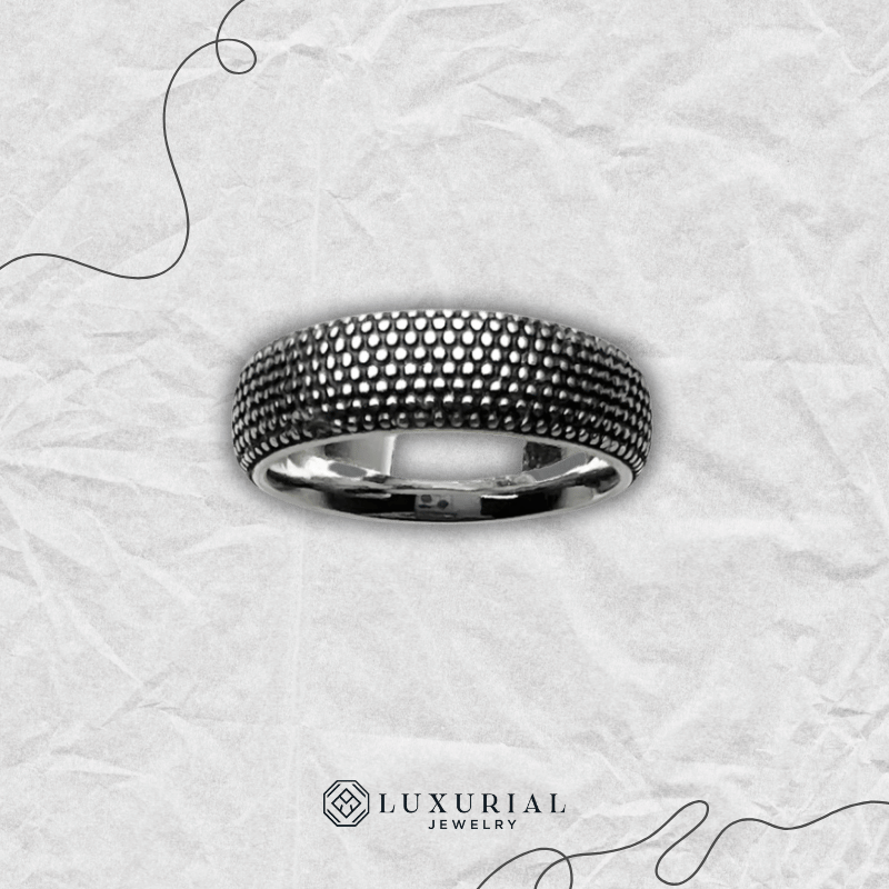 Steel Ring – Sterling Silver Unisex