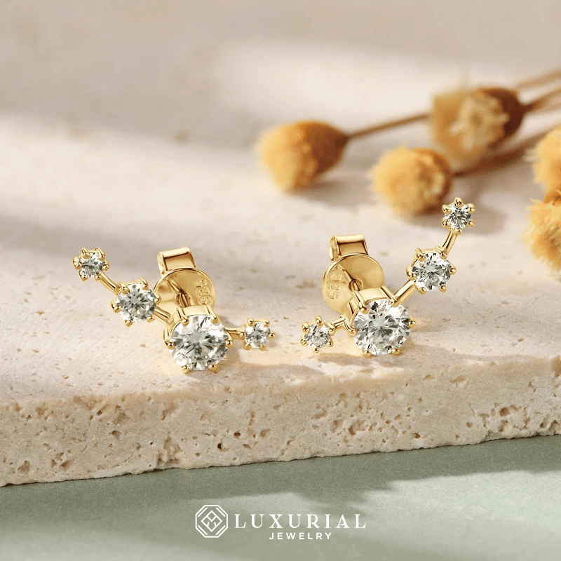 Luminous Charm Moissanite Earrings