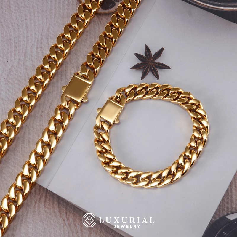 Luxury Necklace & Bracelet - Gold & Silver