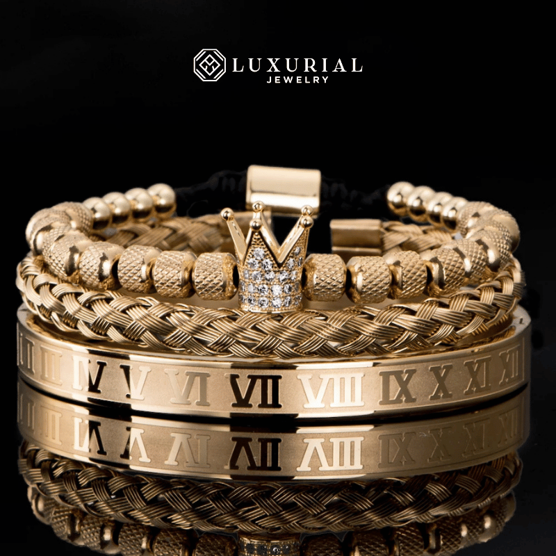 Luxury Crown Charm Bracelet for Men