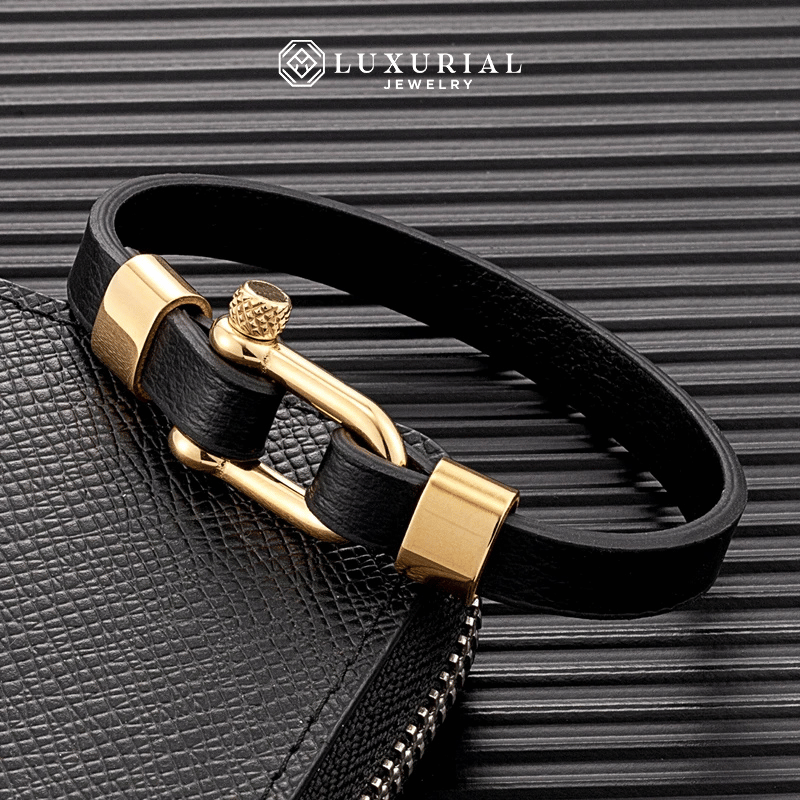 Men's Woven Leather Bracelet | Luxury Cuff