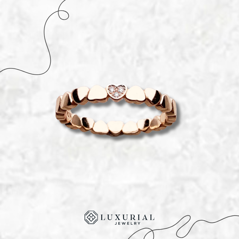 Love Heart Sterling Silver Ring