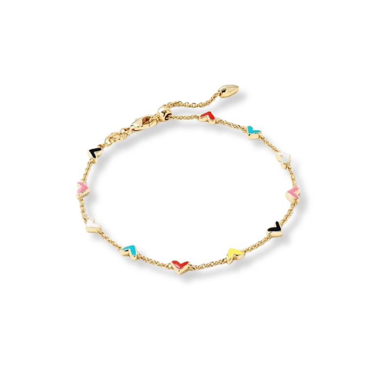 Kendra Scott Enamel Heart Chain Bracelet