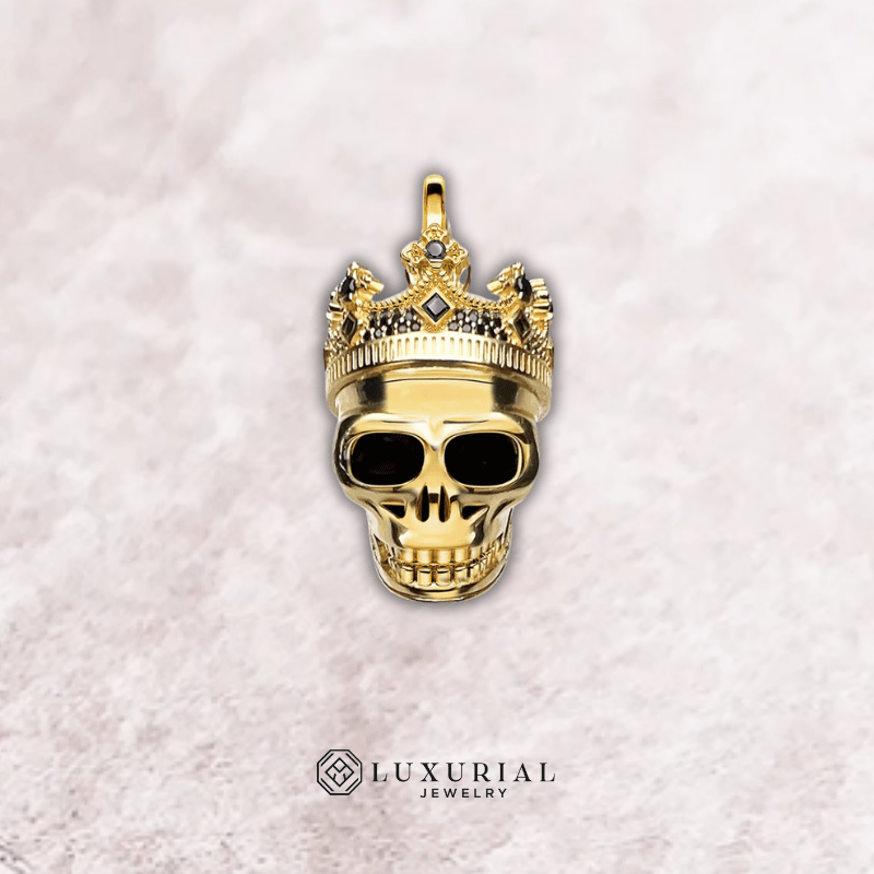 Skull King Crown Pendant