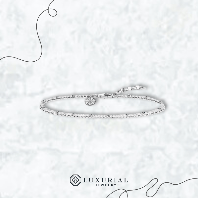 925 Sterling Silver Karma Wheel Wire Chain Bracelet | Unisex Vintage Jewelry Gift