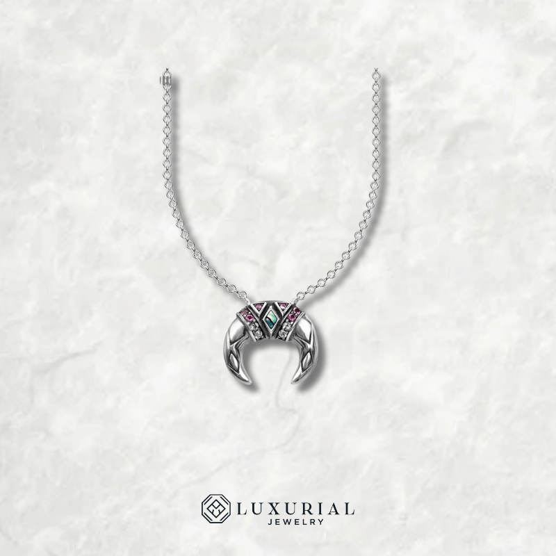 Tiger Tooth Silver Pendant