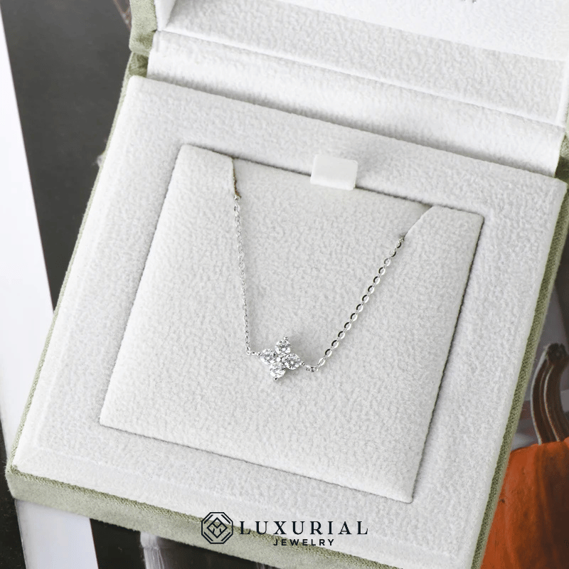 Four-Leaf Clover 3mm Moissanite Bracelet