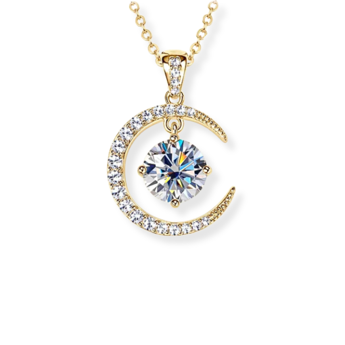 Moonlit Harmony 2CT Moissanite Necklace