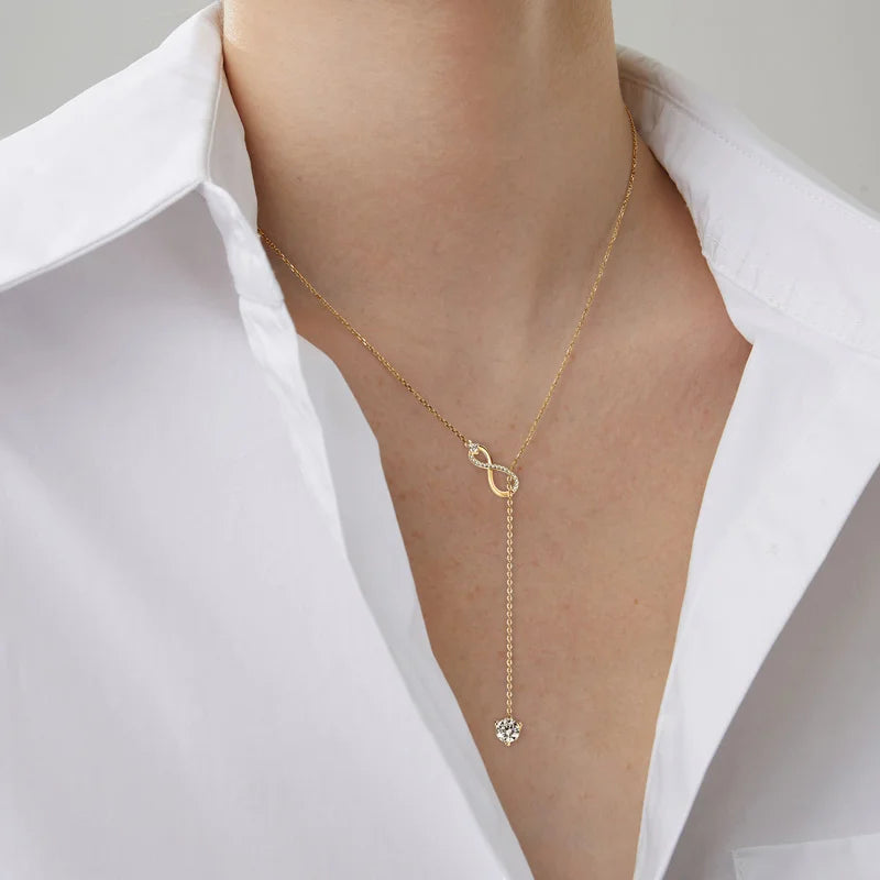 Infinity Elegance 1.26 CTW Moissanite Necklace