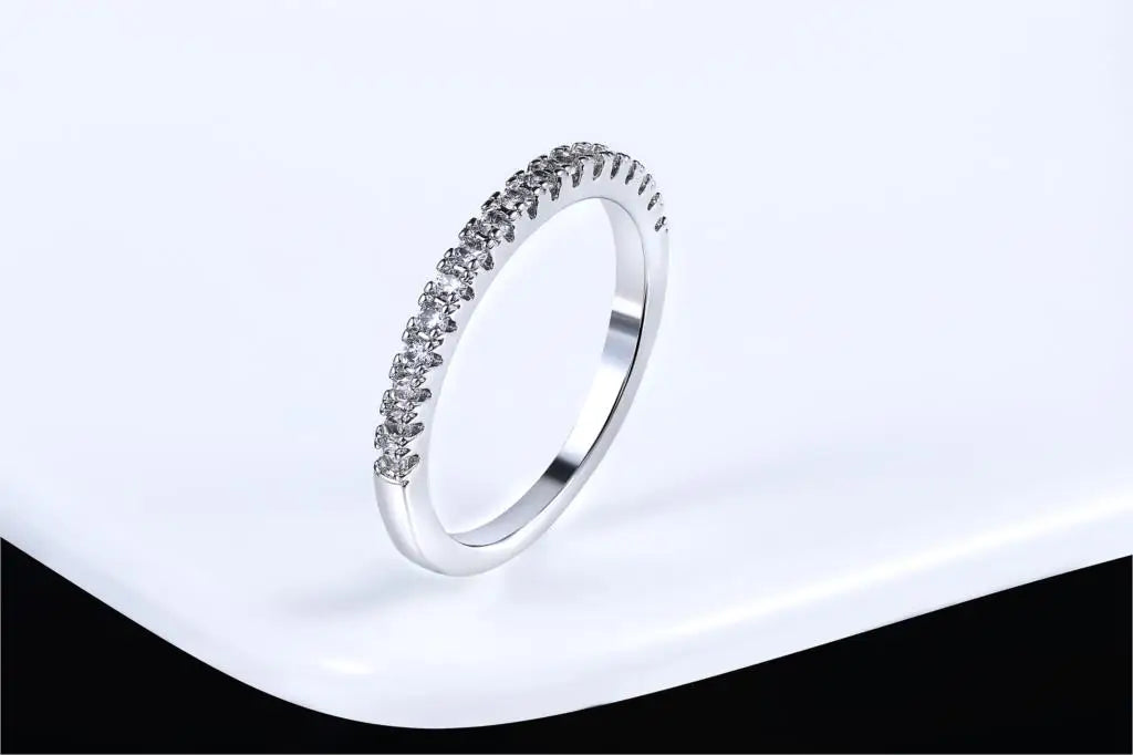 Micro Pave Zircon Ring | Stackable Crystal Fashion Jewelry