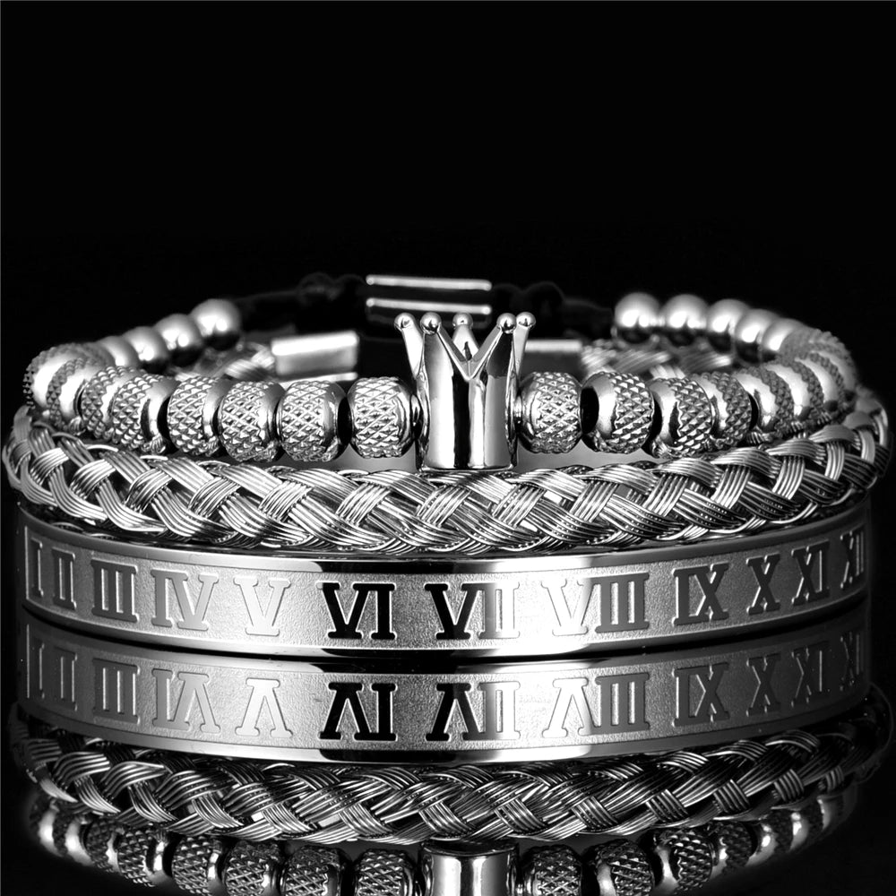 Crown Stainless Steel  Bracelet for Men