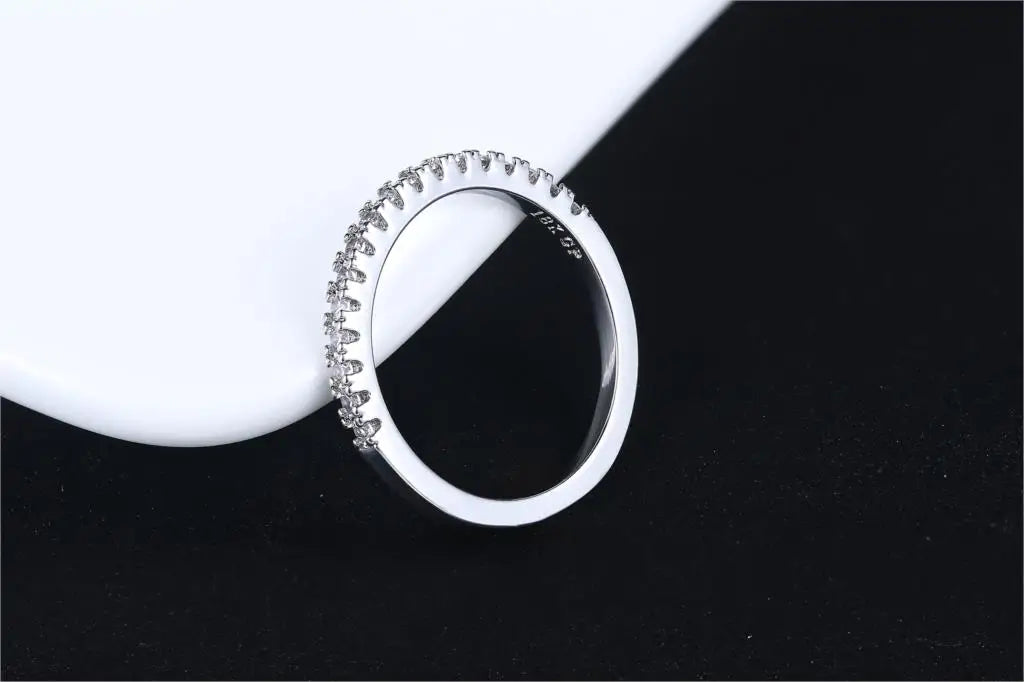 Micro Pave Zircon Ring | Stackable Crystal Fashion Jewelry