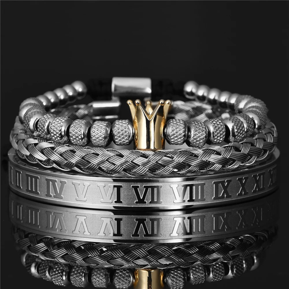 Crown Stainless Steel  Bracelet for Men