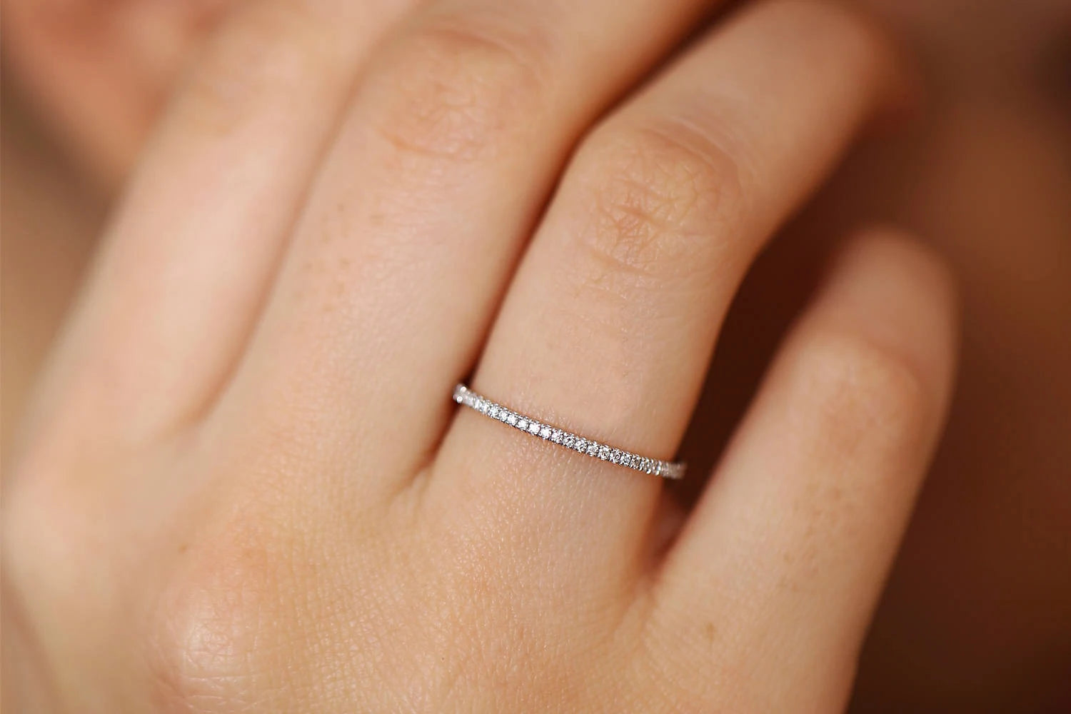 Micro Pave Zircon Ring | Stackable Crystal Fashion Jewelry