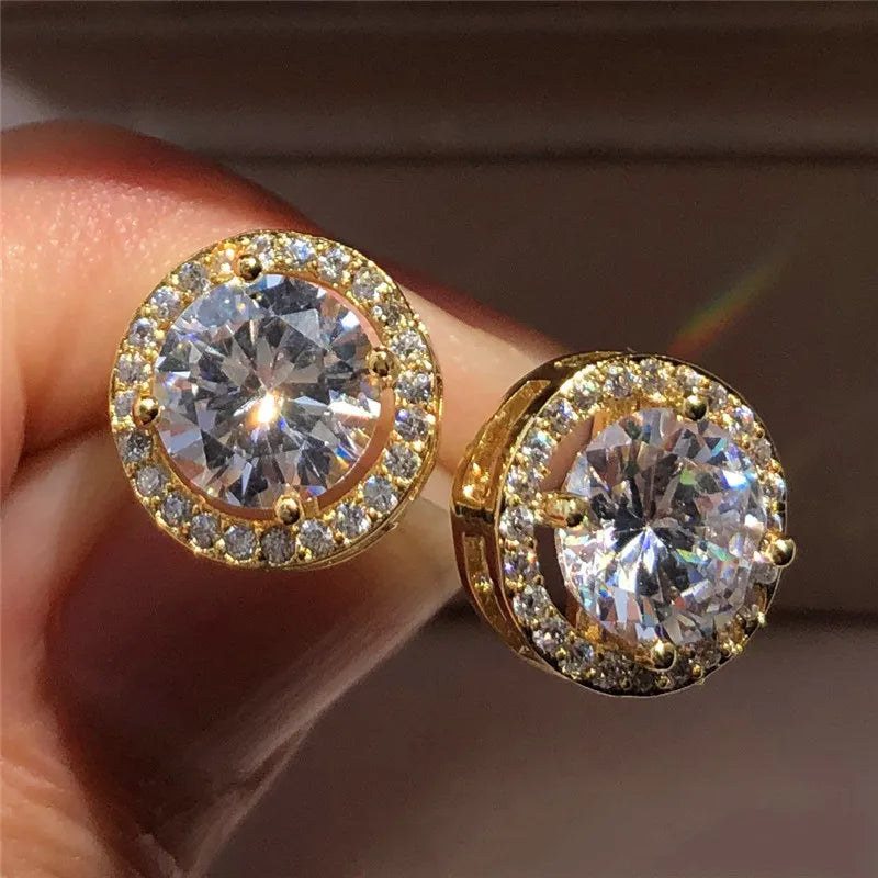 Luxury Crystal Earrings for Women | Vintage Silver