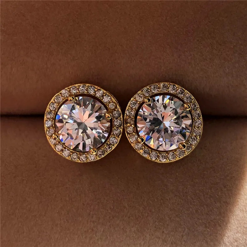 Luxury Crystal Earrings for Women | Vintage Silver