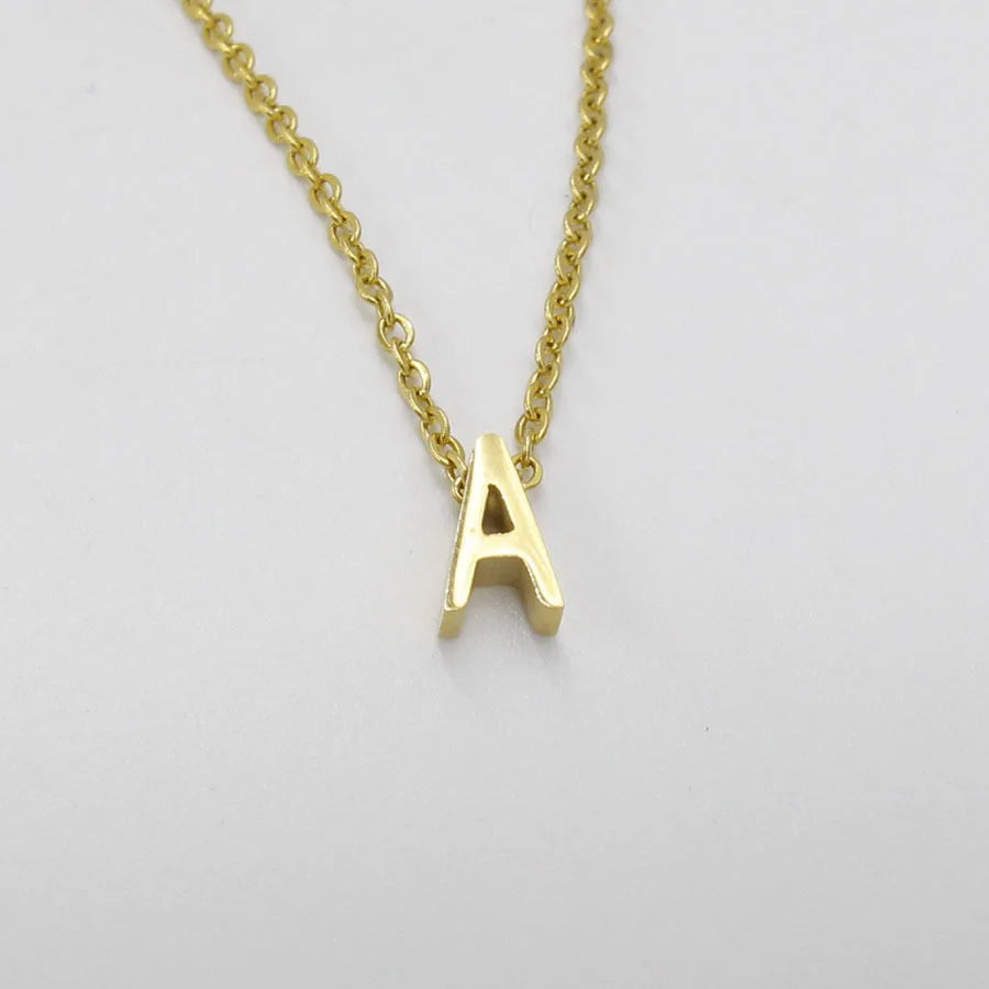 Gold Initial Necklace for Women | Stainless Steel Personalized Choker