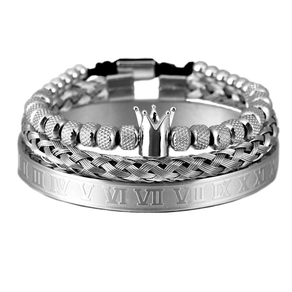 Crown Stainless Steel  Bracelet for Men