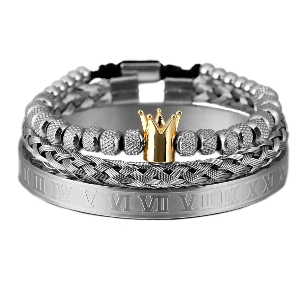 Crown Stainless Steel  Bracelet for Men