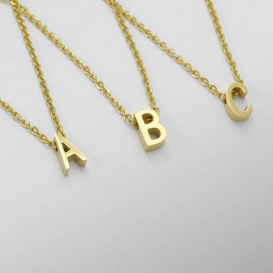 Gold Initial Necklace for Women | Stainless Steel Personalized Choker