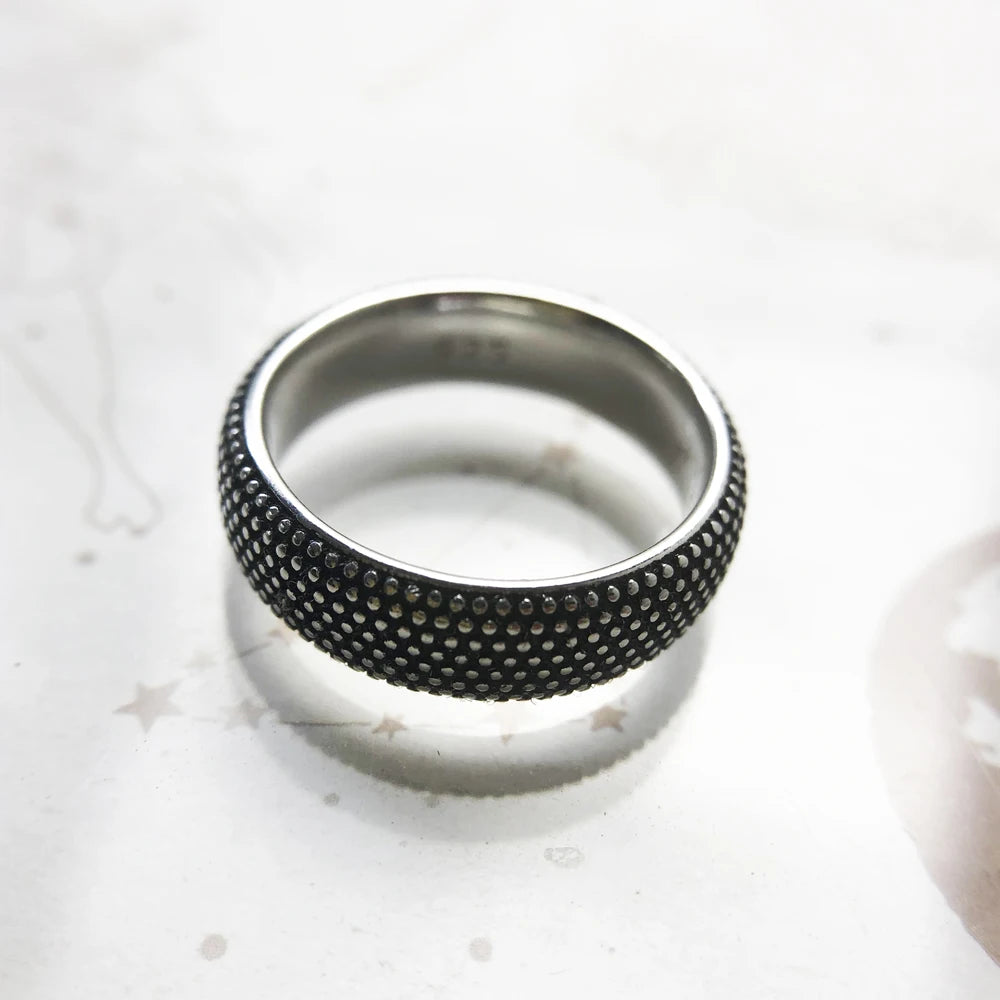 Steel Ring – Sterling Silver Unisex