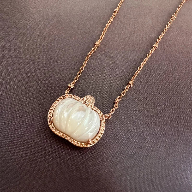 Halloween Pumpkin Pendant Necklace & Earrings Kendra Scott