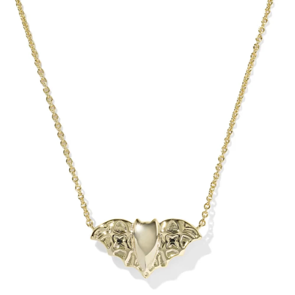 Kendra Scott Bat Gold Short Pendant Necklace
