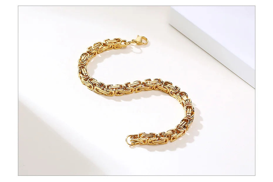 Byzantine link Bracelet  | for Men & Women