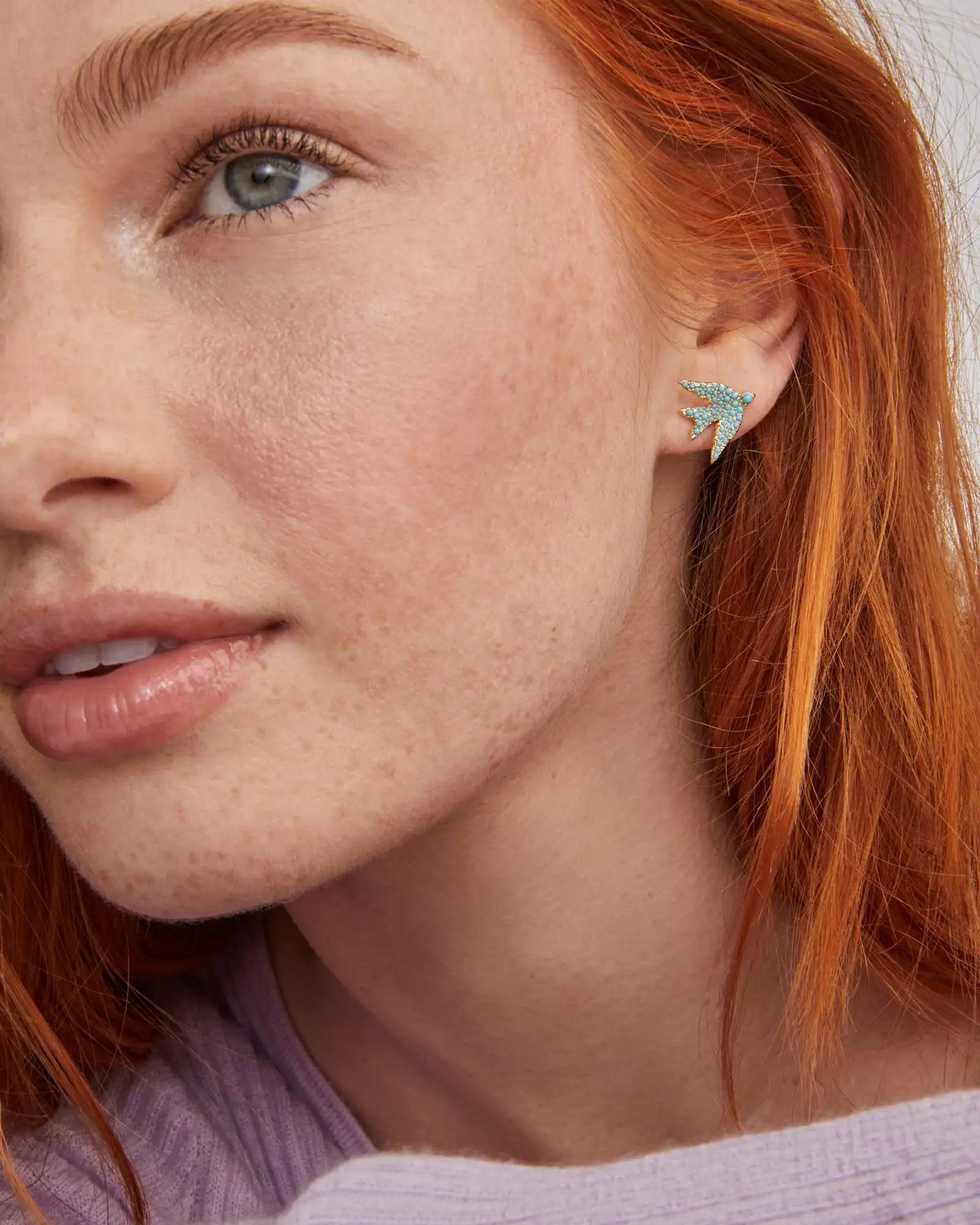 Melody Bird Gold Stud Earrings- Kendra Scott