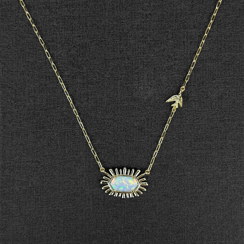 Elisa Bird Gold-Plated Short Pendant Necklace- Kendra Scott