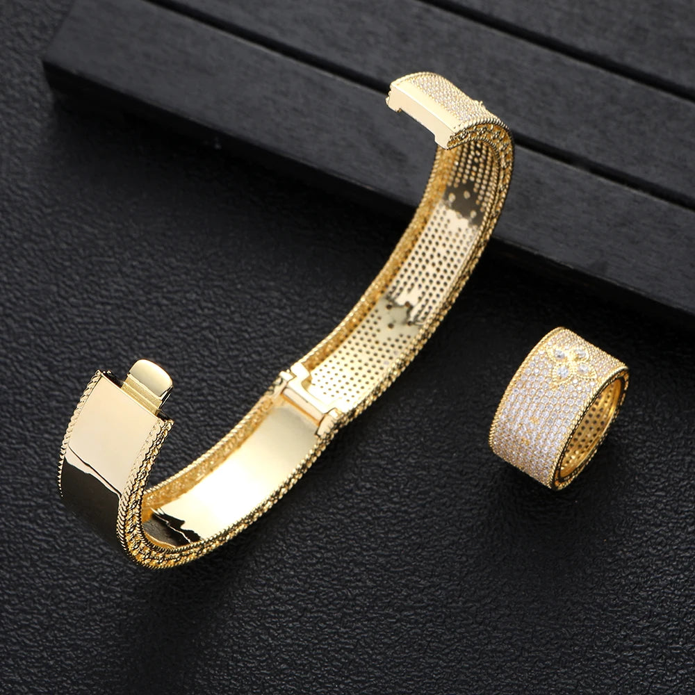 Luxury Bangle Ring Set | Women's Wedding Jewelry Collection