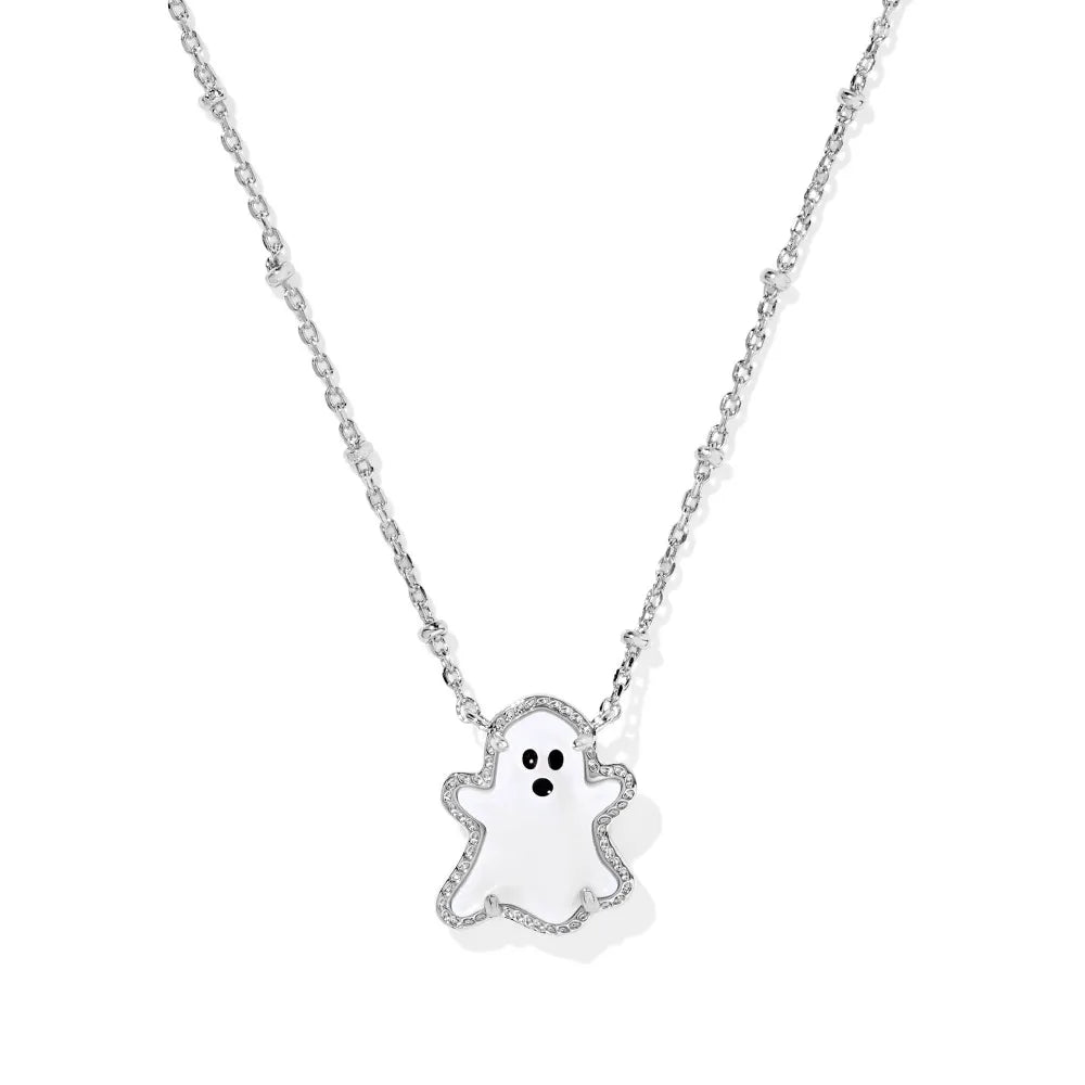 Gold Ghost Pendant Necklace – Scary-Cute Halloween
