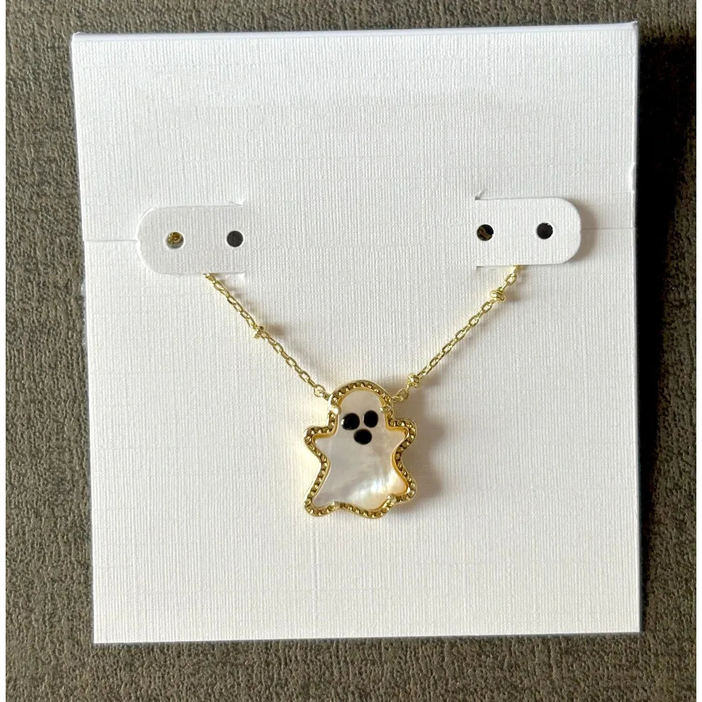 Kendra Scott Gold Ghost Pendant Necklace – Scary-Cute Halloween