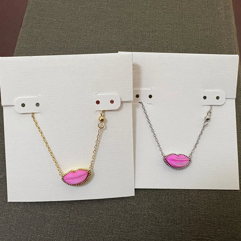 Kendra Scott Pink Lips Pendant Necklace – Trendy