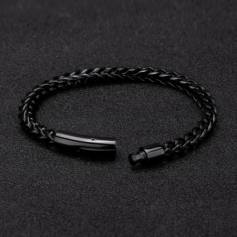 Stainless Steel Gold Plated Bracelet | For men