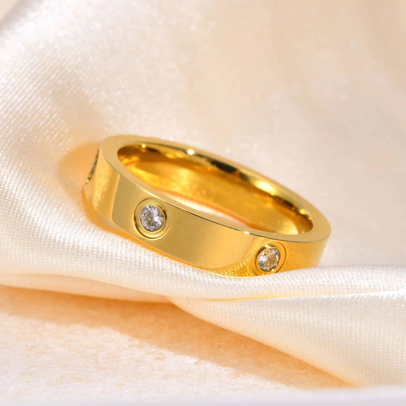 Goma Gold Plated Stainless Steel Ring