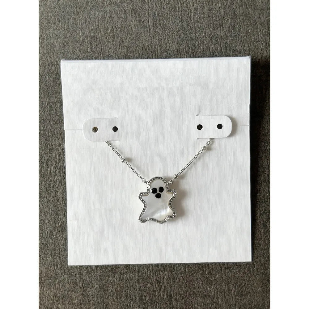 Gold Ghost Pendant Necklace – Scary-Cute Halloween