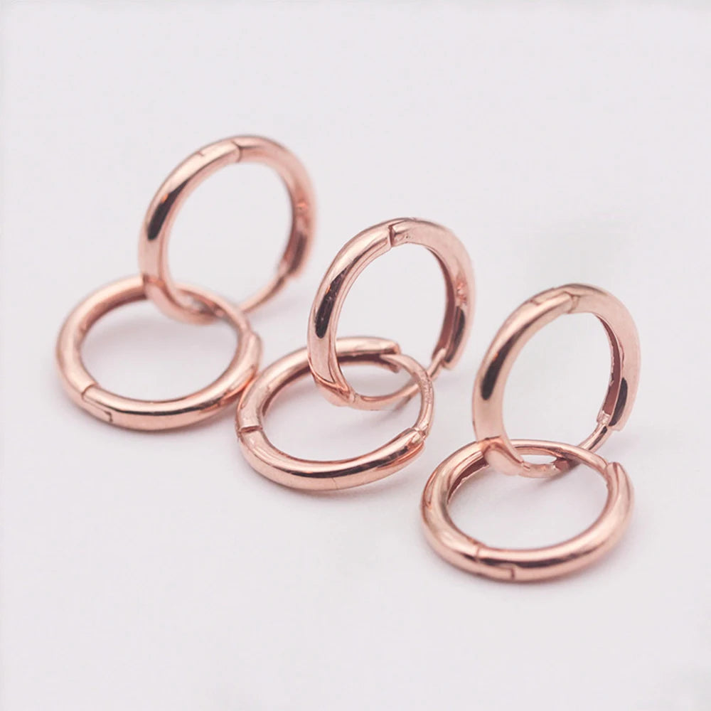 Gold Stainless Steel Earrings - for Women and Men