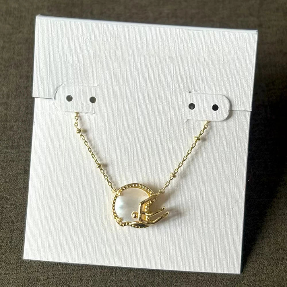 Kendra Scott Football Helmet Gold Short Pendant Necklace