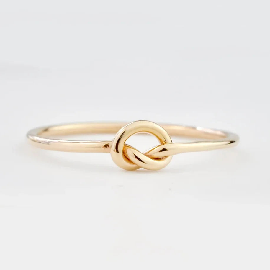 Heart-Shape Gold Ring – 14K Gold-Filled Minimalist Boho Knuckle Ring | Elegant Stacking Jewelry