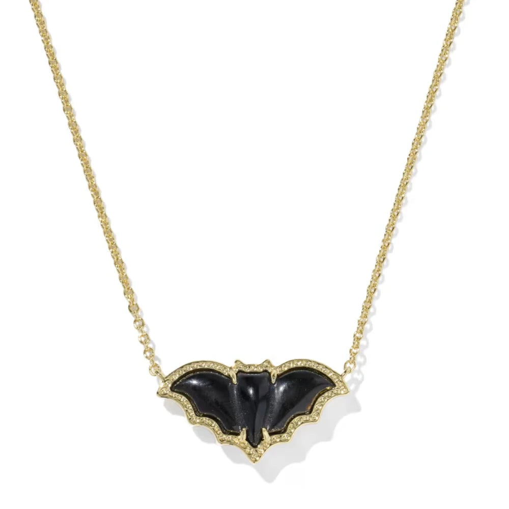 Kendra Scott Bat Gold Short Pendant Necklace