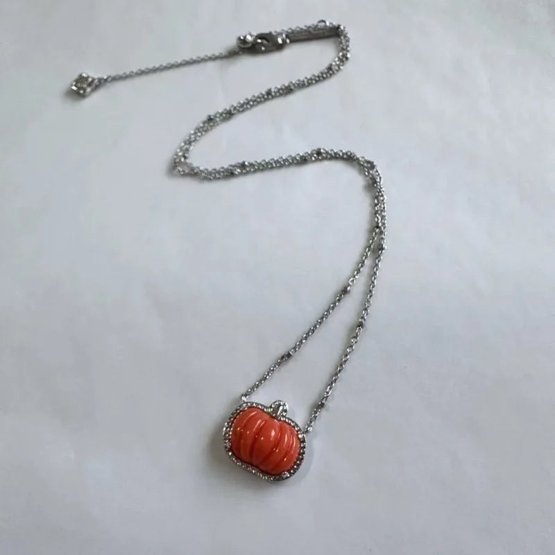 Kendra Scott Halloween Pumpkin Pendant Necklace