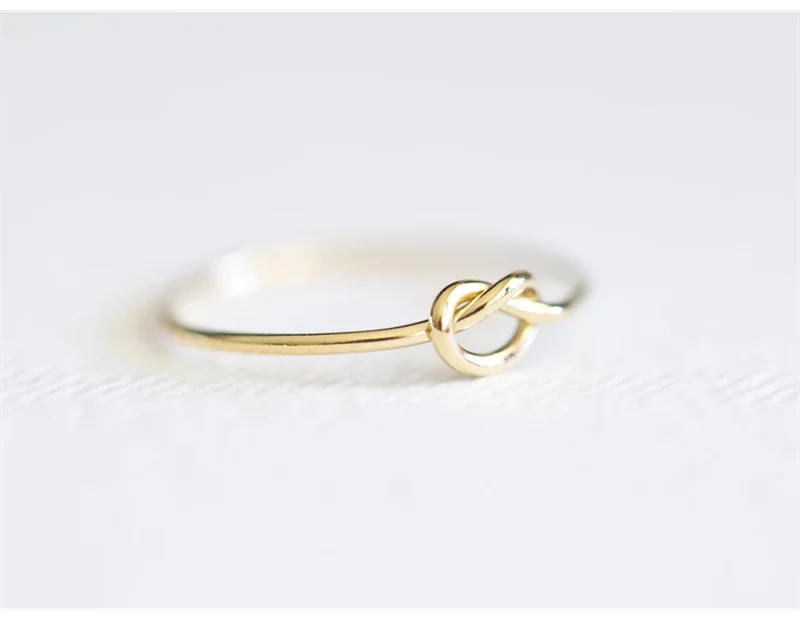 Heart-Shape Gold Ring – 14K Gold-Filled Minimalist Boho Knuckle Ring | Elegant Stacking Jewelry