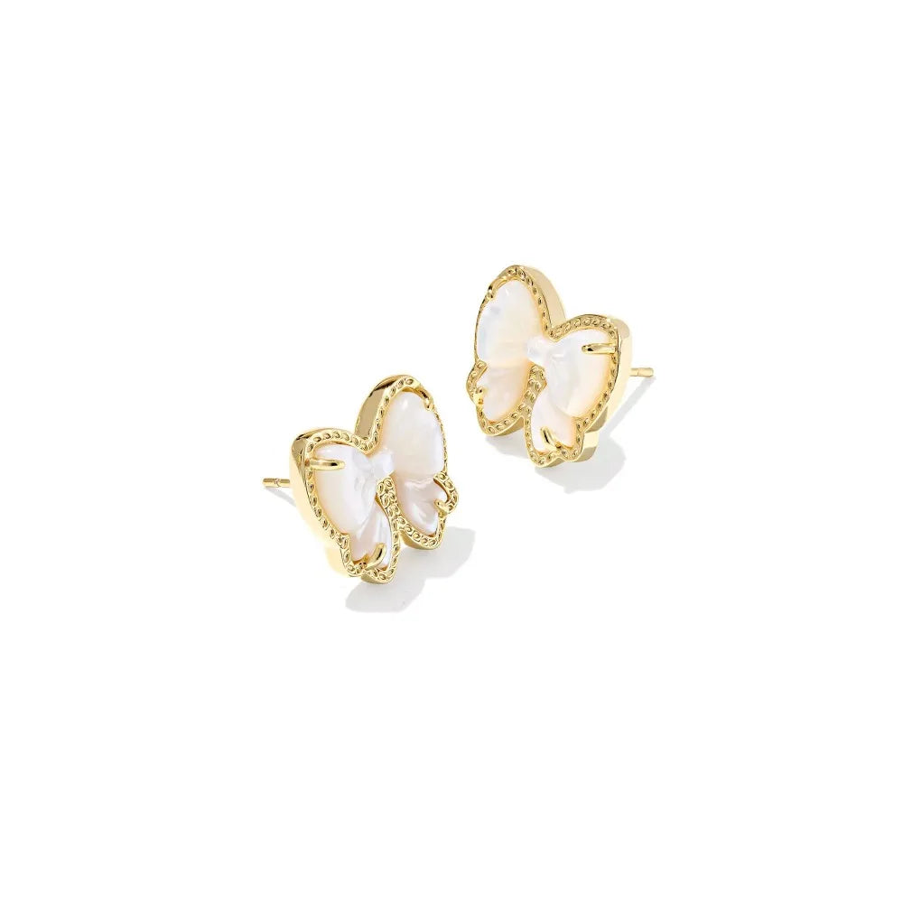 Haley Bow Gold Stud Earrings Kendra Scott