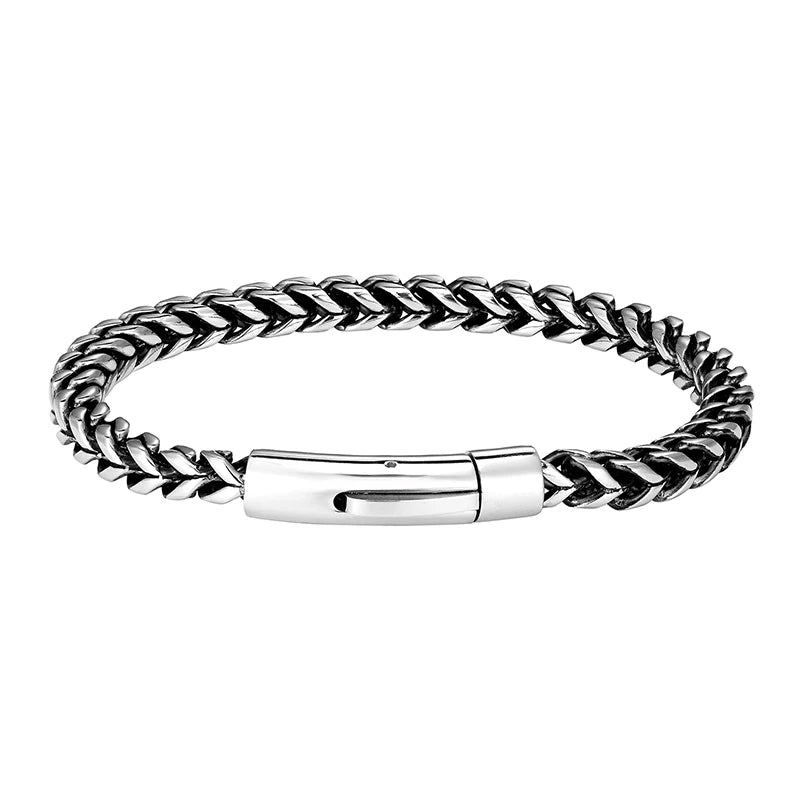 Stainless Steel Gold Plated Bracelet | For men