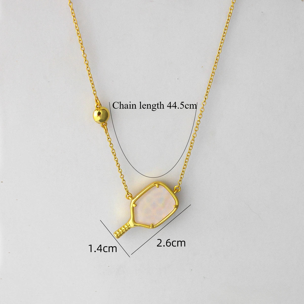 Pickleball Silver Short Pendant Necklace in Ivory Mother-of-Pearl Kendra Scott