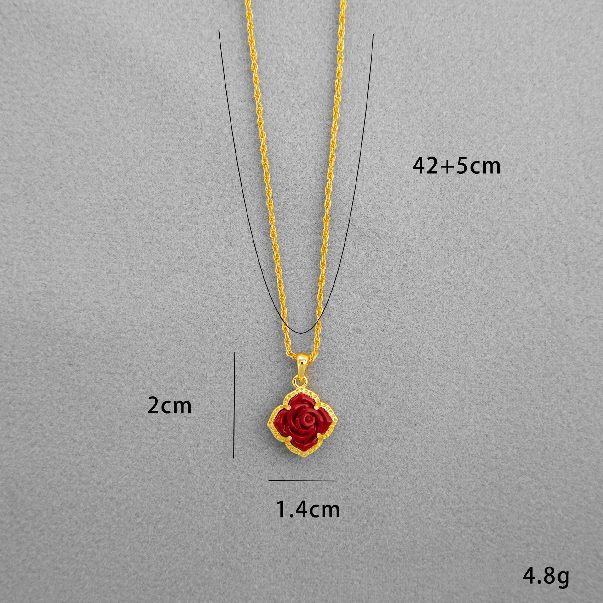 Rose Flower Pendant Clavicle Necklace- Kendra Scott Yellow Rose