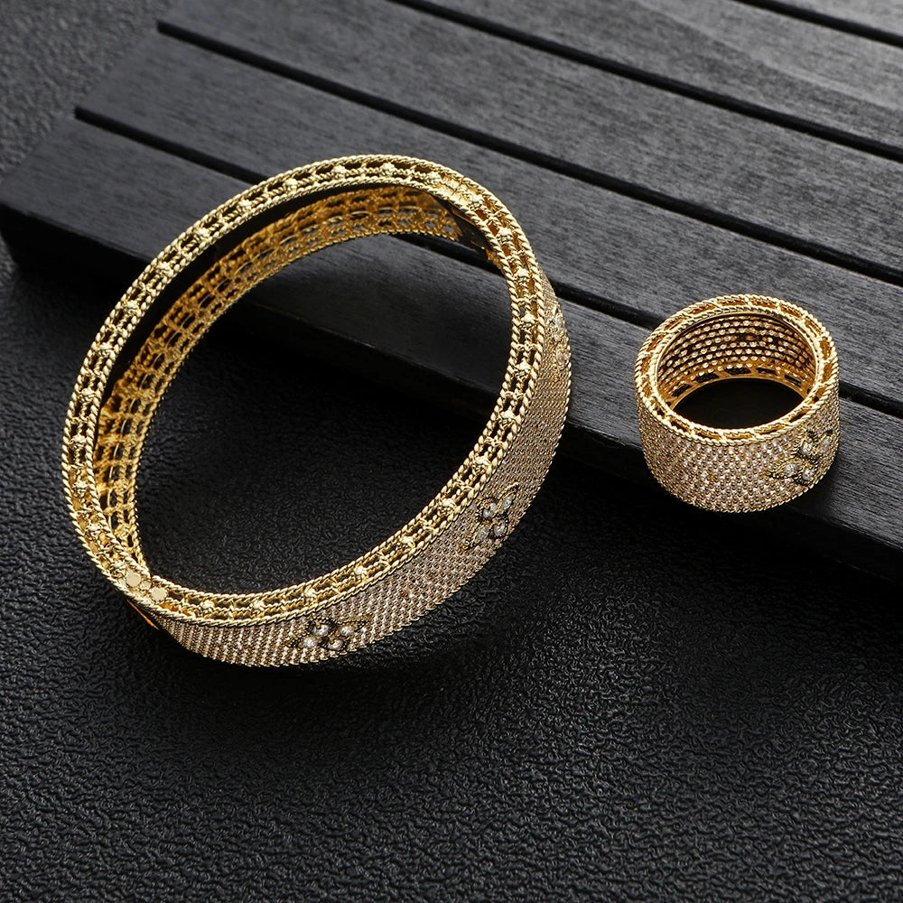 Luxury Bangle Ring Set | Women's Wedding Jewelry Collection