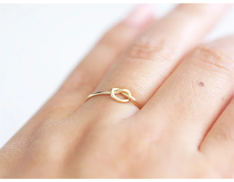 Heart-Shape Gold Ring – 14K Gold-Filled Minimalist Boho Knuckle Ring | Elegant Stacking Jewelry